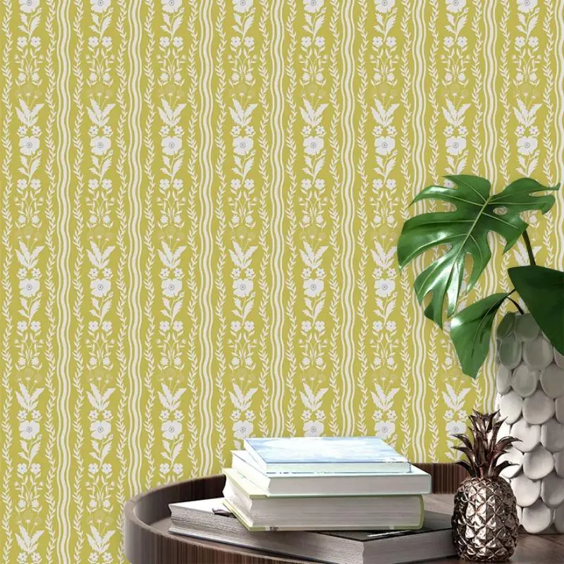 Vintage Floral Pattern Wallpaper, Removable Self-adhesive Wallpaper, Boho Style Contact Paper for Home Decor, Home Decor Supplies