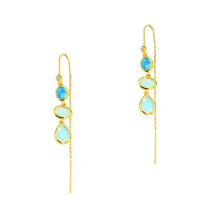 Opal Threader Earrings