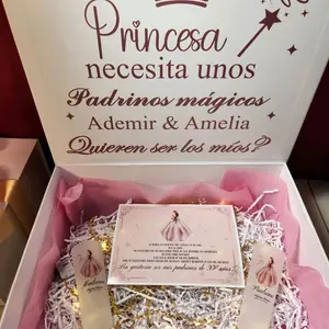 Sweetfifteen Godparents proposal gift box with a set of two shot glasses 3oz