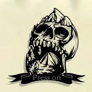 Gothic Metal Wall Decor Heavy Iron Skull Art Hat Projection Indoor Outdoor Halloween Decoration Horror Entry Living Room Hanging Gift