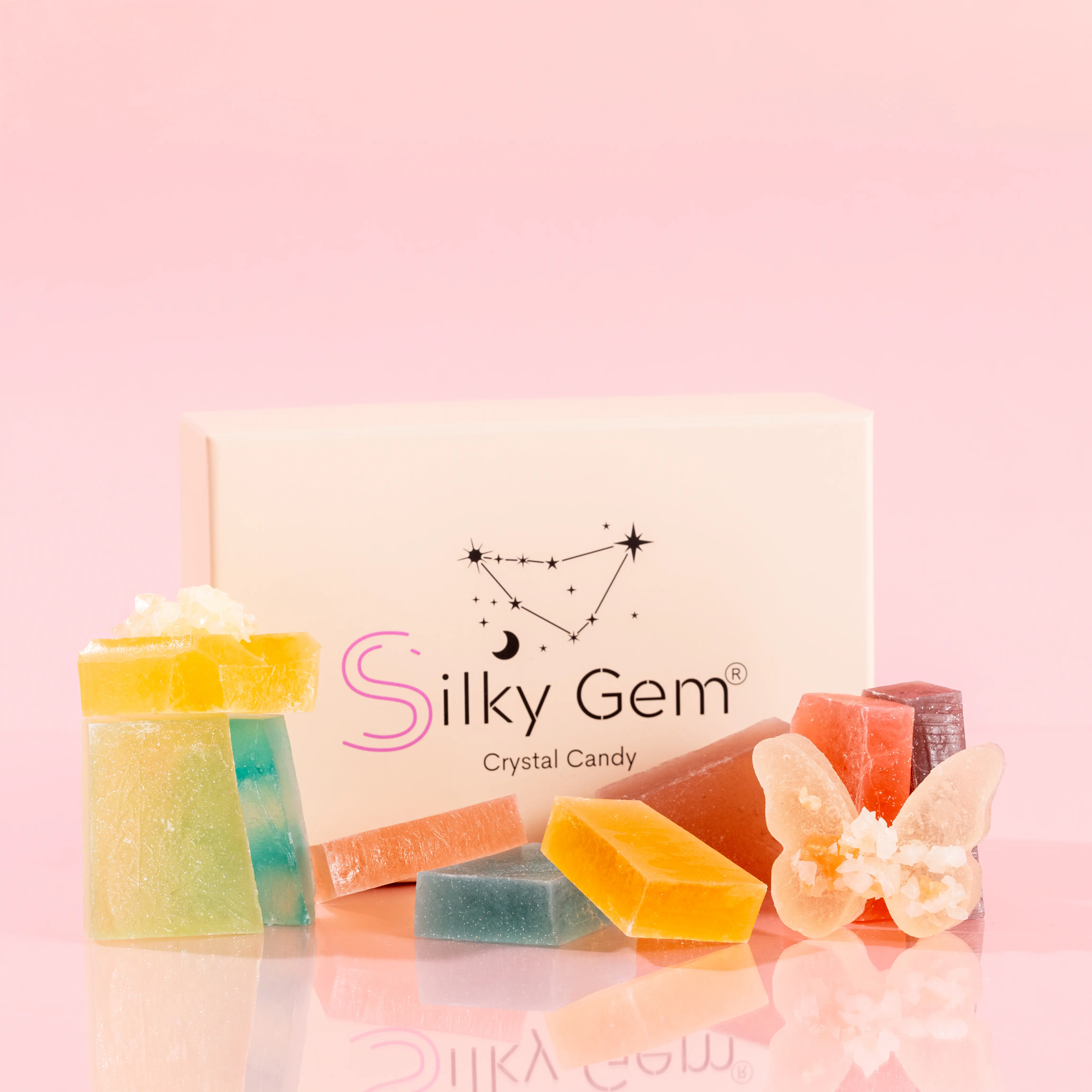 The Gemmies Edible Crystal Candy Collection - Handcrafted Vegan Gluten-Free Gourmet Snack - Perfect for ASMR Artists & Gift Giving - Made in USA