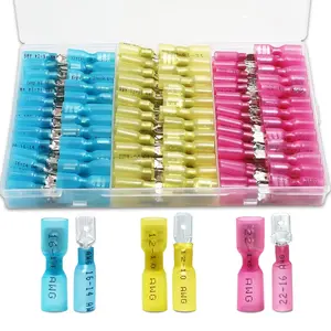 150 PCS Spade Connectors, Heat Shrink Spade Terminals 22-10 AWG, Wire Connectors Male and Female