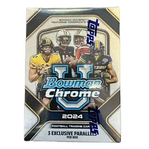 2024 Bowman Chrome University Football Blaster Box Football Trading Cards Exclusive Parallels