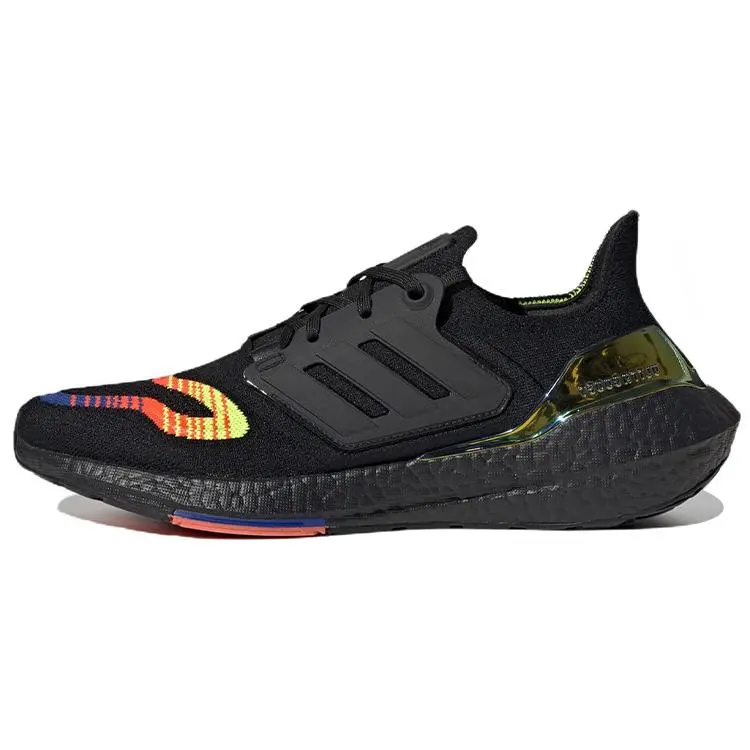 Adidas UltraBoost 22 Linear Energy Black' Comfort Low Top Running Shoes Men's HQ0965
