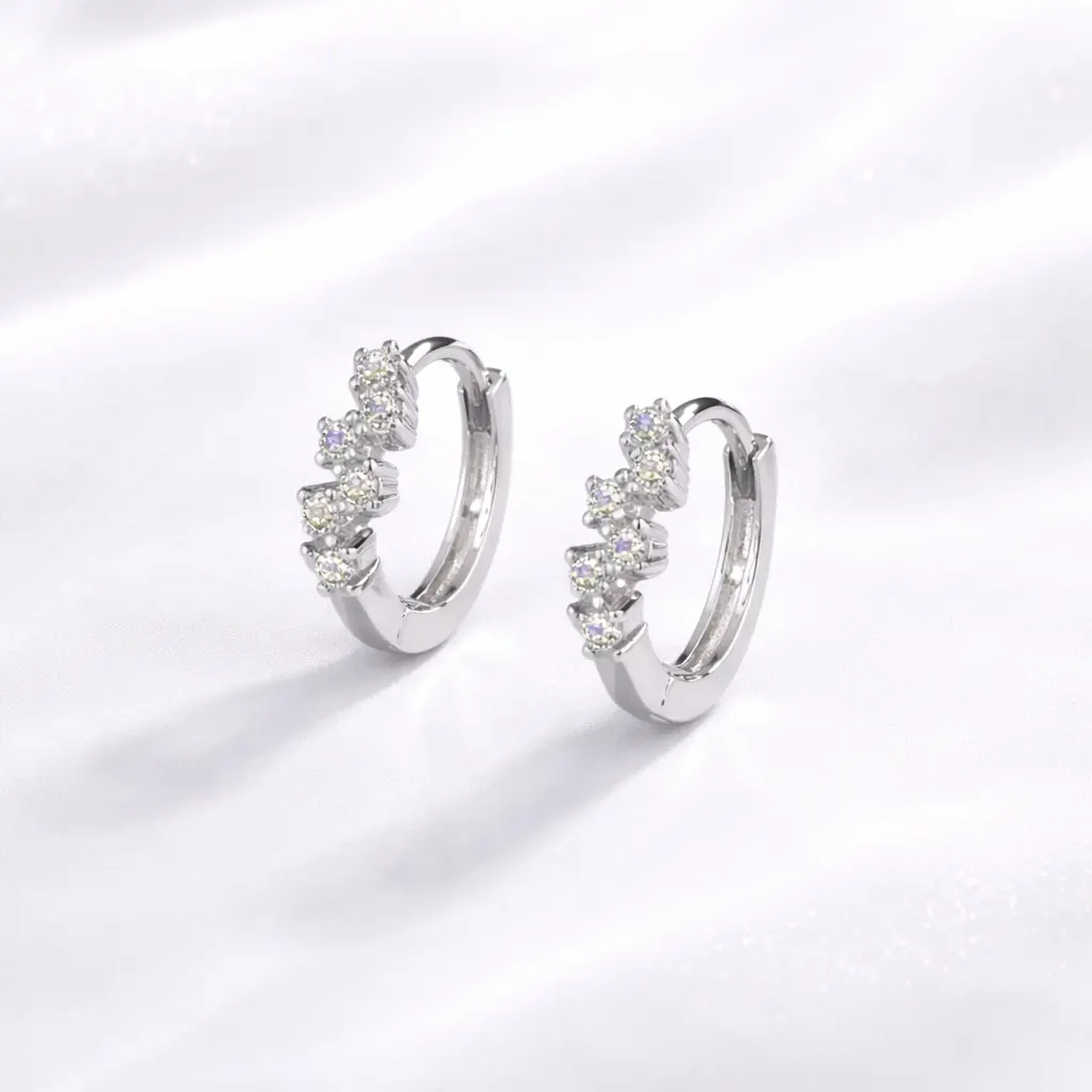 Cassia Moissanite Earrings S925 0.36 CT - Round Cut - Lore Jewelry