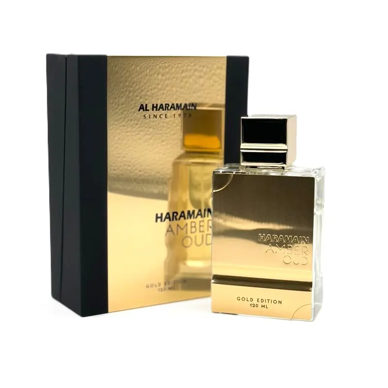 Unisex Al Haramain Amber Oud Gold Edition Eau De Parfum (4.0 fl oz) - UAE Luxury Packaged High Quality Fragrance Blend, Amber & Musk, Golden Vanilla Musk, Woody Sweet Depth, Fresh Warm Powder Notes, Non-Toxic Adults, All Seasons, 60 Months Shelf Life