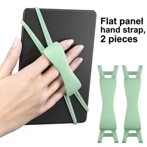 2-Pack Comfortable Flat Panel Hand Strap for Kindle and Tablets, Safe and Lightweight, Fits 4.7-8 Inch Devices, E-Reader Accessories
