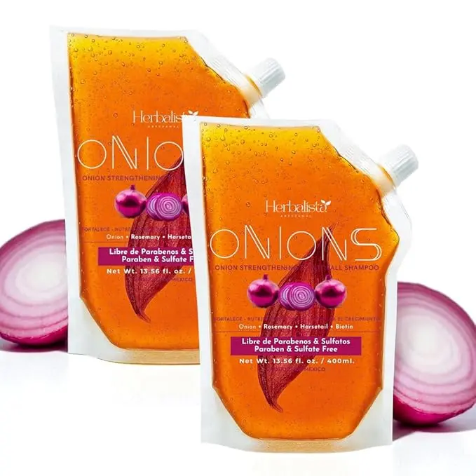 Viral 2 Piece Bundle - Onions Extract Shampoo – 13.5 fl oz (400ml) Each | With Real Botanicals: Onion, Rosemary & Horsetail | Nourishes Scalp, Hair Growth, Deep Repair & Shine.