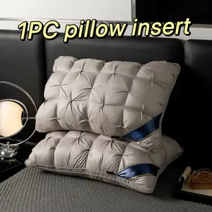 Luxury Hotel Style Pillow Set, Cervical Support, Relaxing Sleep, Massage Cushion, Moisture-Wicking Home Bedding, Suitable for Living Room Bedroom