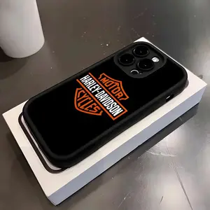 Harley logo Phone Case for iPhone 17 Pro Max 16 15 14 Pro Max iPhone 13 Pro Max 11 Plus Silicone Cover