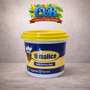 Ti Malice Butter Flavor Vegetable Oil Spread 2 lbs  Caribbean Cooking Spread Haitian Kitchen Essential for Baking and Bake