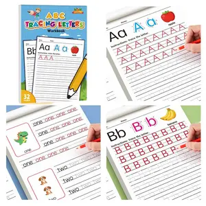 32 Pages English Alphabet Tracing Workbook, Abc Letter Writing Enlightenment, Toddler English Practice Book