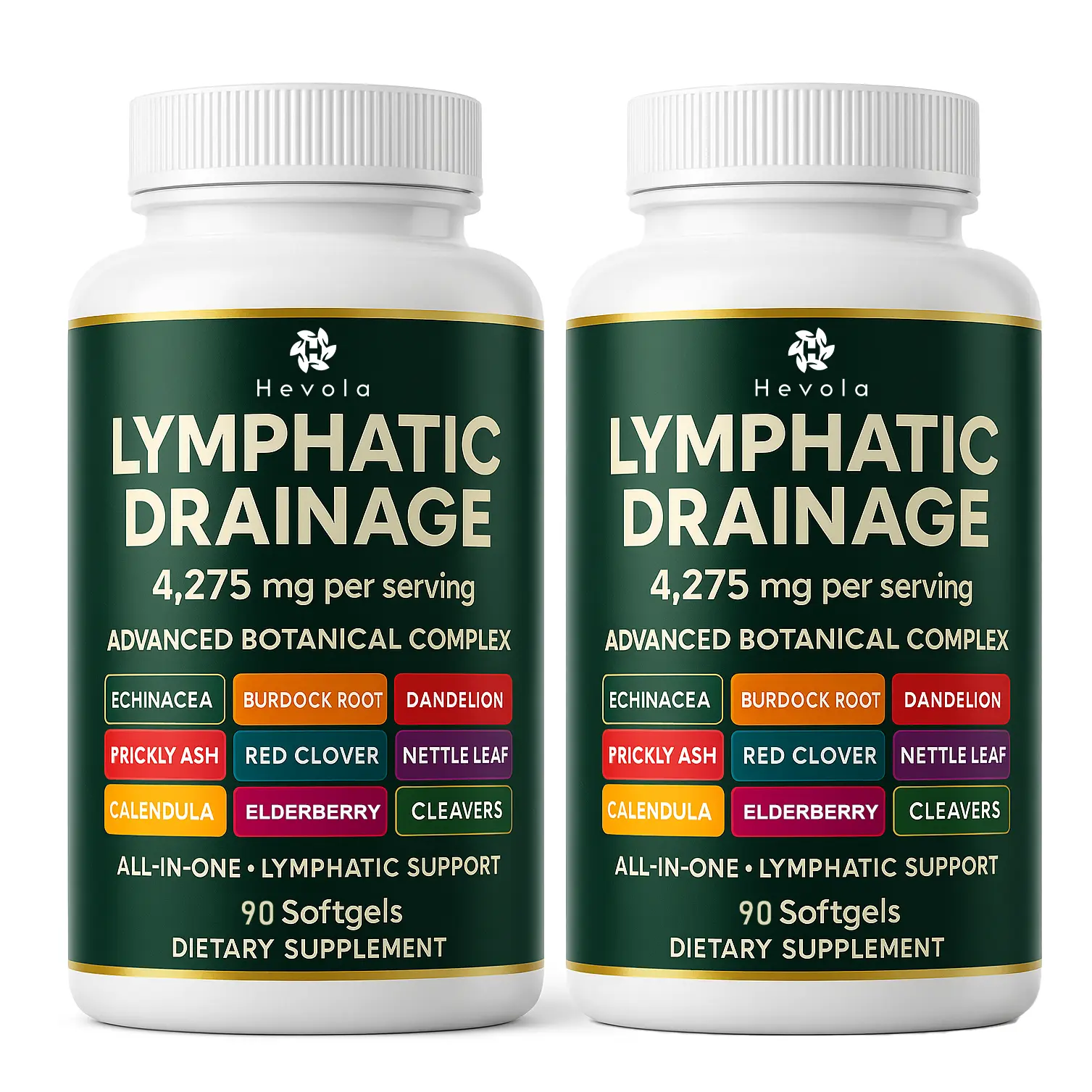 Lymphatic Drainage Supplement, 60 Capsules, 4275mg Lymph System