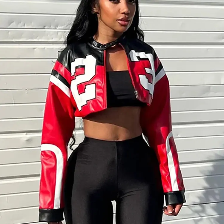 Varsity Jacket Women Hipster Letter Print