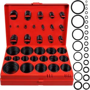 Nitrile O-Ring Kit, 419-Piece Buna-N Gasket Assortment with 32 Metric Sizes & Storage Case for Plumbing & Machinery Repair - Ensures Leak-Proof Sealing