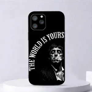 1pc S-Scarfaces Tony Montana Phone Case Silicone Soft For IPhone 17 Air 16 15 14 13 12 11 Plus Pro Max Plus