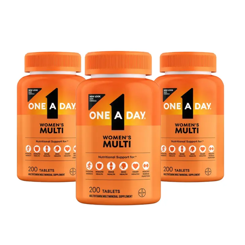 One A Day Women's Multivitamin Daily Health Support 200ct - 3 Pack One A Day Women's Multivitamin Daily Health Support 200ct - 3 Pack