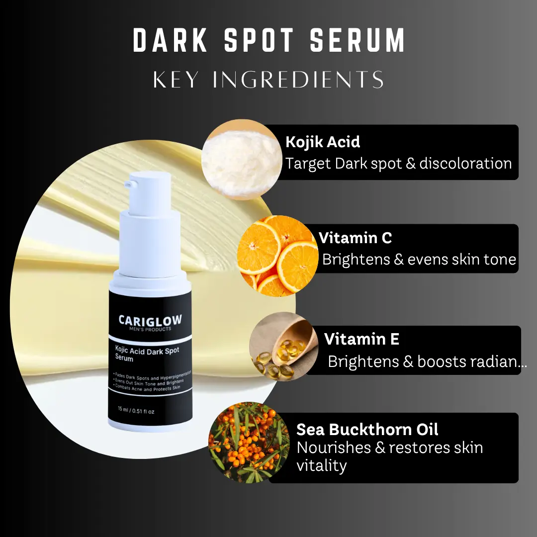 Kojic Acid Dark Spot Serum – Targets Hyperpigmentation & Uneven Tone • Brightens & Smooths Skin • Paraben-Free • Dermatologist Tested