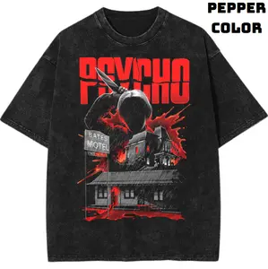 Psycho Vintage Graphic Tee, We All Go A Little Mad Sometimes Tee, Norma Louise Bates Shirt, Horror Movie Shirt, Horror Characters Shirt, Unisex Halloween T-Shirt, Streetwear Menswear Womenswear Top