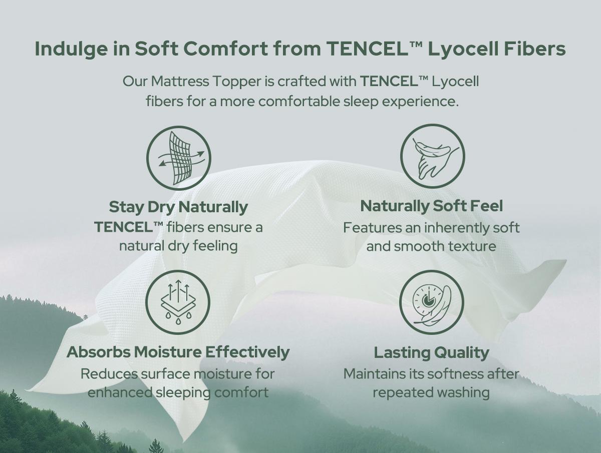 NEW ARRIVAL【BEDLORE】Mattress Topper, Ultra Soft Tencel Blend Pillow Top Mattress Pad for Back Pain Relief, 800 GSM Extra Thick and Breathable Cooling Mattress Cover with 6-18 Inch Deep Pocket HomeEssentials