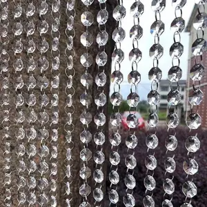 Acrylic Crystal Bead Garland Set, 10 Pieces Wedding Decoration Hanging Ornaments, Home Decor Ornaments, Artistic Stage Ceiling Pendant, Holiday Occasion Decor