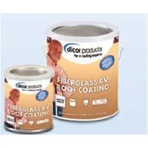 Dicor  Fiberglass Roof Coating Tan, Heat Reflects