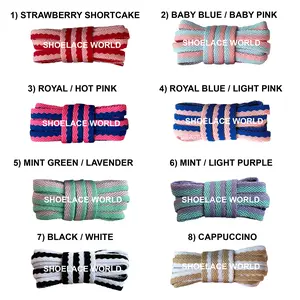 Two Toned Flat Shoelaces