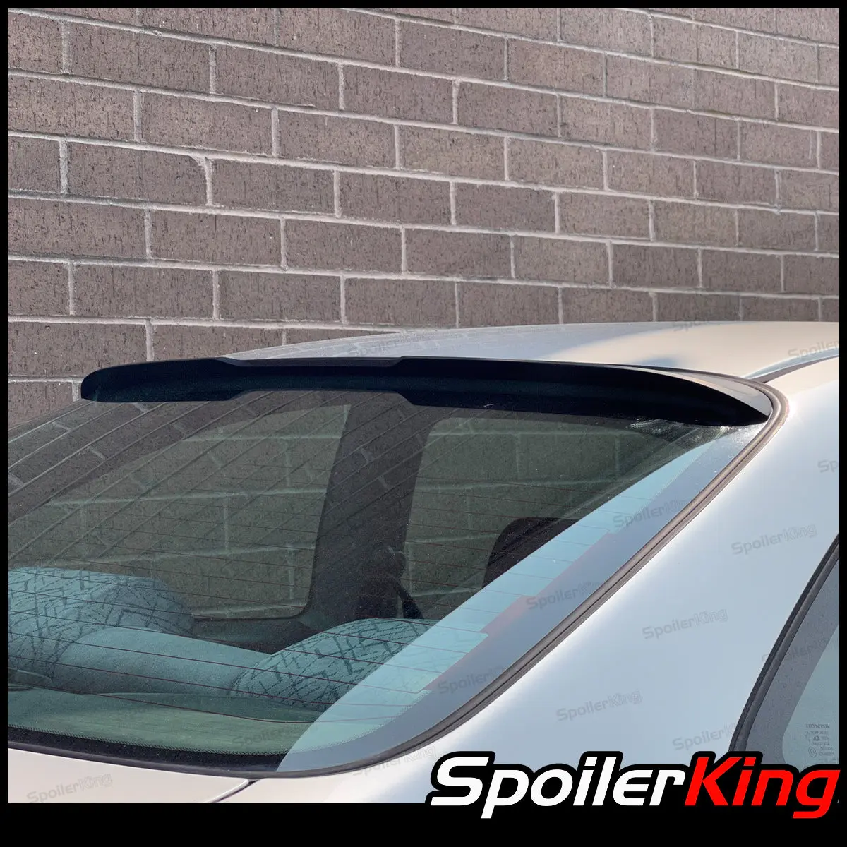 Rear Window Roof Spoiler with Center Cut (284RC) for Mercedes Benz C Class W204 2008-2014