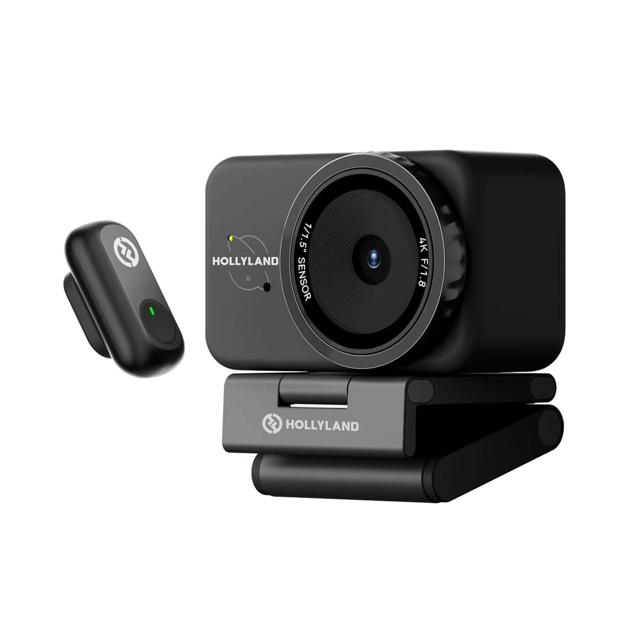 Hollyland Lyra UHD 4K Webcam Streaming Bundle with LARK A1 Wireless Microphone (Black), Pc, Monitors