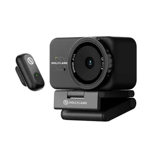 Hollyland Lyra UHD 4K Webcam Streaming Bundle with LARK A1 Wireless Microphone (Black)