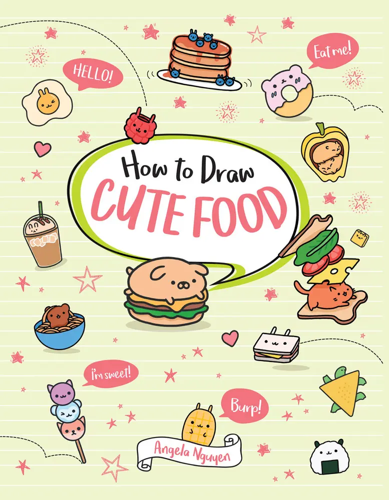 Used Art Tutorial Book - How to Draw Cute Food by Angela Nguyen (Paperback, English)