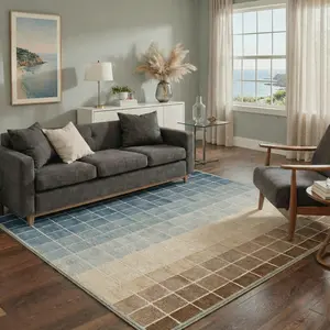 【Deals For You Days】BEIMO Home Rug – Soft, Non-Slip, Pet Friendly, Machine Washable Carpet, Ideal Area Rug for Living Room, Bedroom, Kitchen, Hallway Floor Decor ,ARC1290-INDIGO