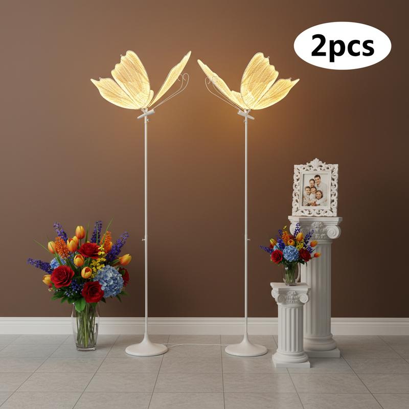 Two Pack 48W LED Butterfly Wedding Path Lights Indoor Floor Decor valentine gifts