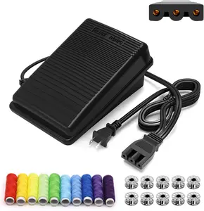 Singer Sewing Machine Pedal and Power Cord Replacement, Compatible with Singer 359102-001 1120 1304 1507 1512 2263 2273 2277 3116 3232 3337 3342 4423 4432 4452 50t8 8280 e99670 FC1902 M3220