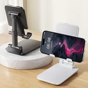 Universal Foldable Phone Stand, Adjustable Angle Desktop Cellphone Holder, Stable & Portable for All Phones