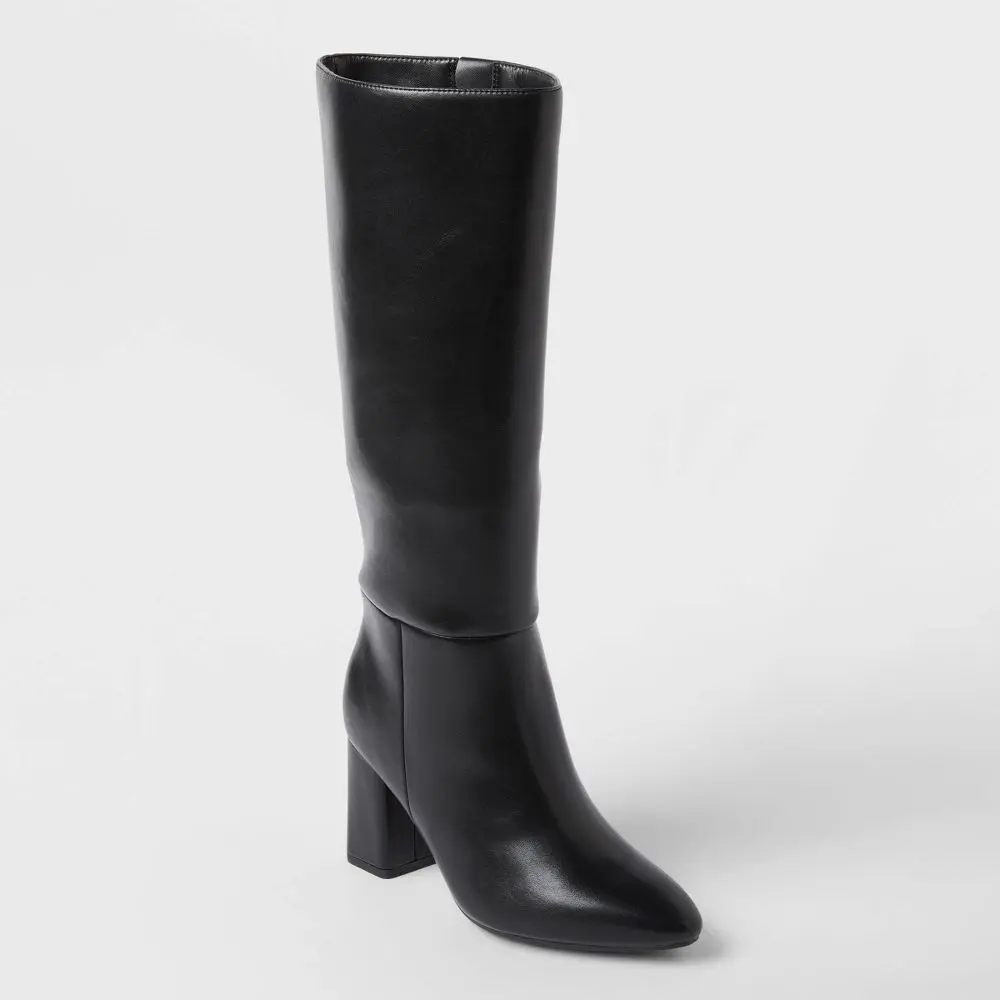Women’s Evangeline Under Knee Heeled Boots with Memory Foam Insole - A Women’s Evangeline Under Knee Heeled Boots with Memory Foam Insole - A
