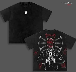 Dorohedoro Shin Anime Double Printed Vintage Washed Tee Unisex Oversize Anime Manga Washed Heavyweight Cotton T-shirt CZ3