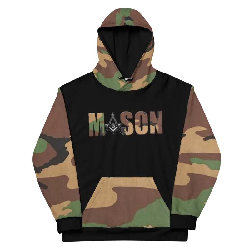 BroUFaaM Custom Freemason Camo & Black Hoodie