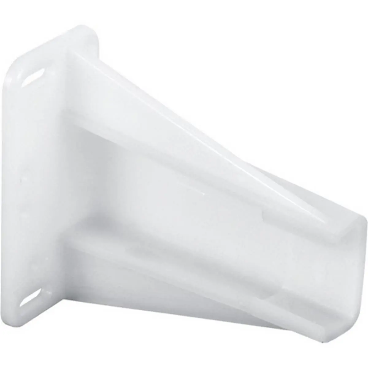 PRIME-LINE 221694 Adjustable White Side-Mount Drawer Slide Track Mounting Brackets for Sailing, Water Sports