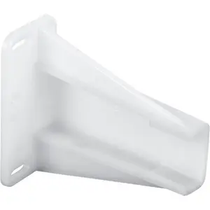 Prime-Line 221694 White Drawer Slide Track Bracket, Adjustable, Side Mount