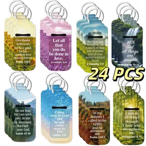 Set of 24 Lipstick And Balm Holders Featuring Metal Rings - a Vintage-Style Pouch Ideal for Both Women And Men, Including Pastors - Bulk Pack of 72pcs for Lipsticks, Chapsticks, And Glossy Sticks - Perfect As Party Favors, Gifts for Bible Study