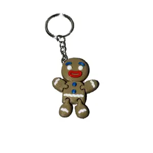 Gingerbread Man Articulated 3D Printed Fidget Toy - Keychain Optional. Miniature figurine mini animal Pocket articulated joint articulate animal super cute