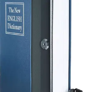 Portable Diversion Book Safe, Secret Hidden Lock Box with Key Lock for Valuables, Hidden Storage Compartment Disguis