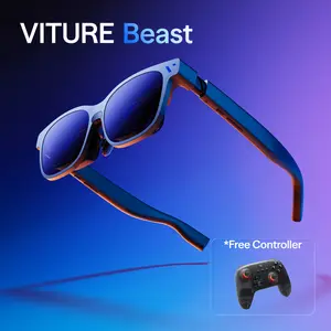 VITURE Beast XR/AR Glasses: Biggest. Brightest. Smartest. 174" 1200p 58° FOV, Built-in VisionPair 3DoF, Dynamic Dimming, Harman Audio, for iPhone, Android, Mac, PC, Switch 2