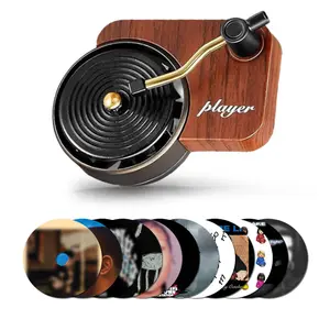 Dk Retro Record Player Car Air Freshener - Pop Singer Car Decoration - Cute Car Decoration Vehicle Automotive car decorations Car Fragrance