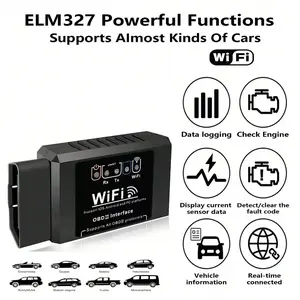 Obd Ii Scanner Car Diagnostic Tool, Full System Scan, Emission Test, Real-Time Data Analysis, Battery-Free, Universal for Most Vehicles