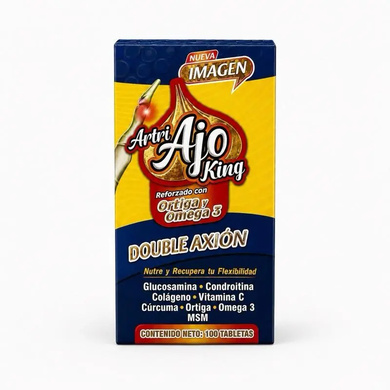 VIRAL Arti Ajo King Dietary Supplement - Fortified with Nettle and Omega-3, Double Axion Formula, 100 Tablets Healthy Fitness