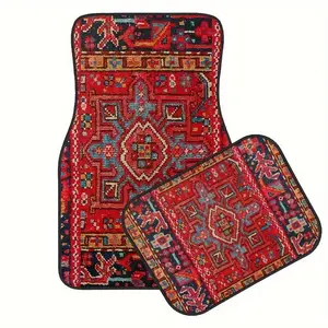 4pcs Car Floor Mats Waterproof Universal Car Mats, Simple Design For Men And Women, Car Interior Accessories