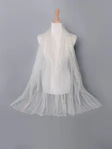 Women's Solid Color Glitter Shawl, Lightweight Soft Comfortable Scarf for Daily Wear, Fashion Accessories for Women & Girls, Clothes, Womenswear