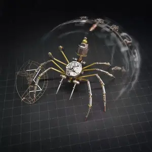 DIY Mechanical Punk Spider Core Kit, 3D Insect Model Assembly Set, Creative High-Difficulty Handmade Art, Perfect Gift for Boyfriend